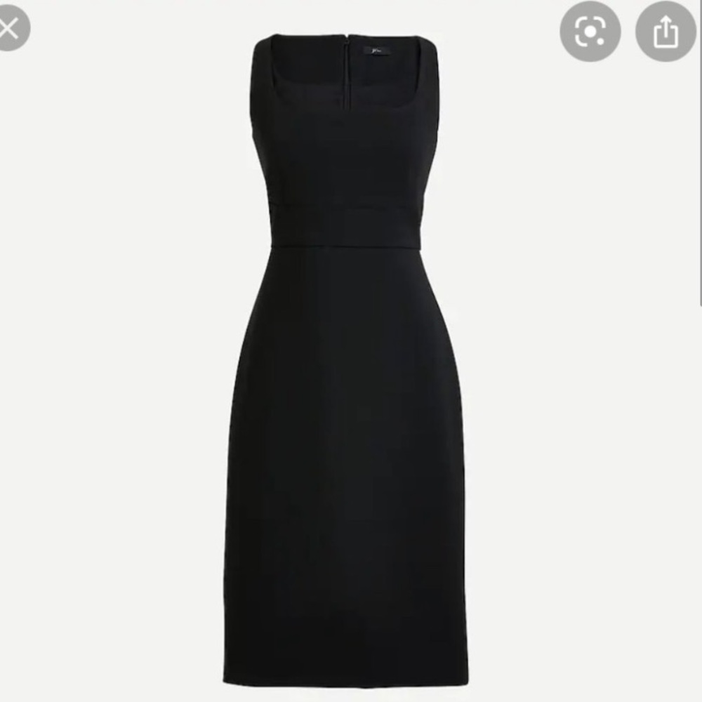 NWT JCrew Sheath Dress Black size 00